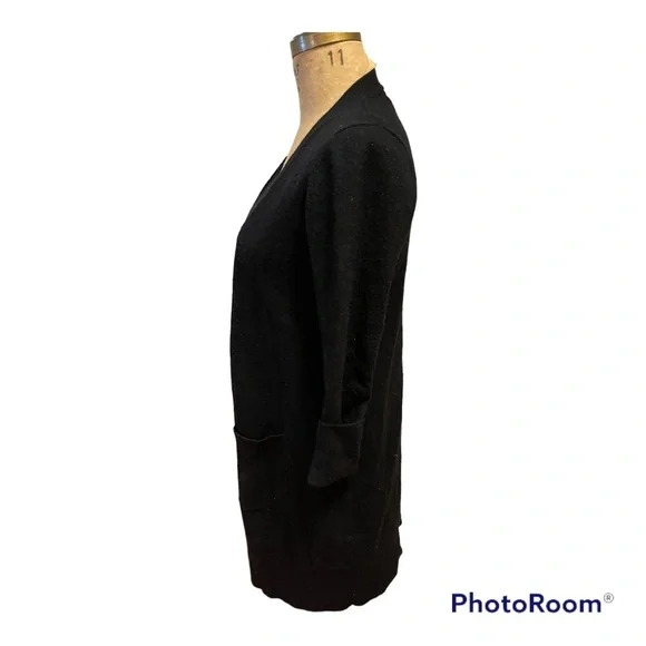 Tahari | Mid-Thigh Length Open Front Cardigan - Picture 3 of 7